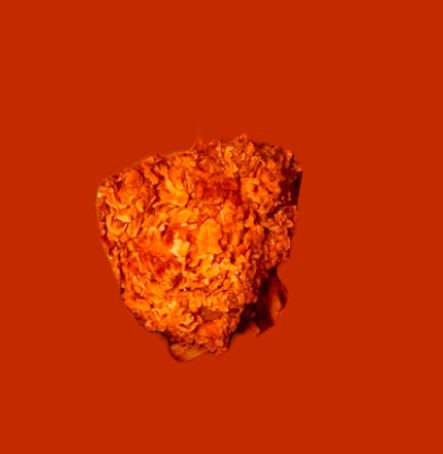 A piece of spicy broast